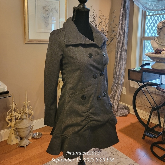 Guess Pleated Lined Overcoat Children's M (10/12) #507 - Picture 5 of 14